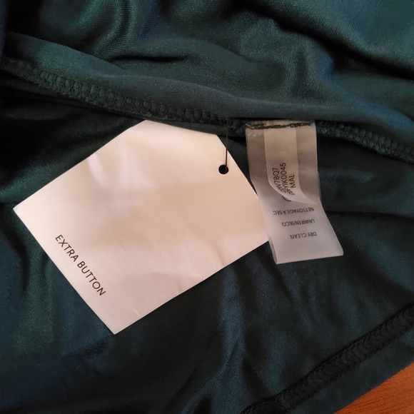 Calvin Klein Floral Velvet Faux Wrap Maxi Dress - Picture 8 of 10